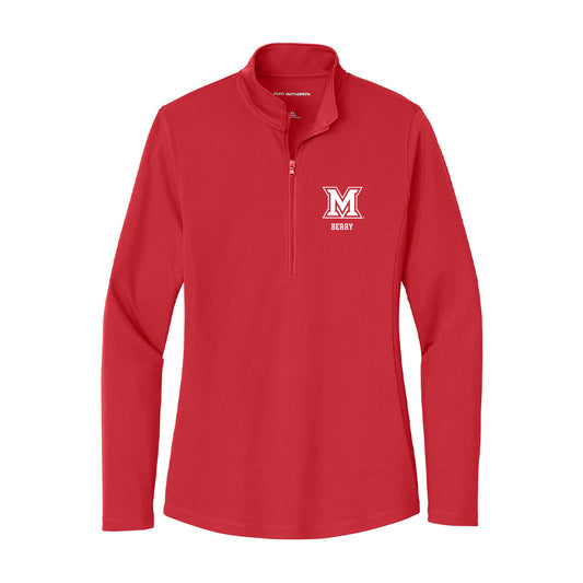 Miami of Ohio - NCAA Football : Luke Berry - Women's Lightweight Quarter Zip Jacket-0