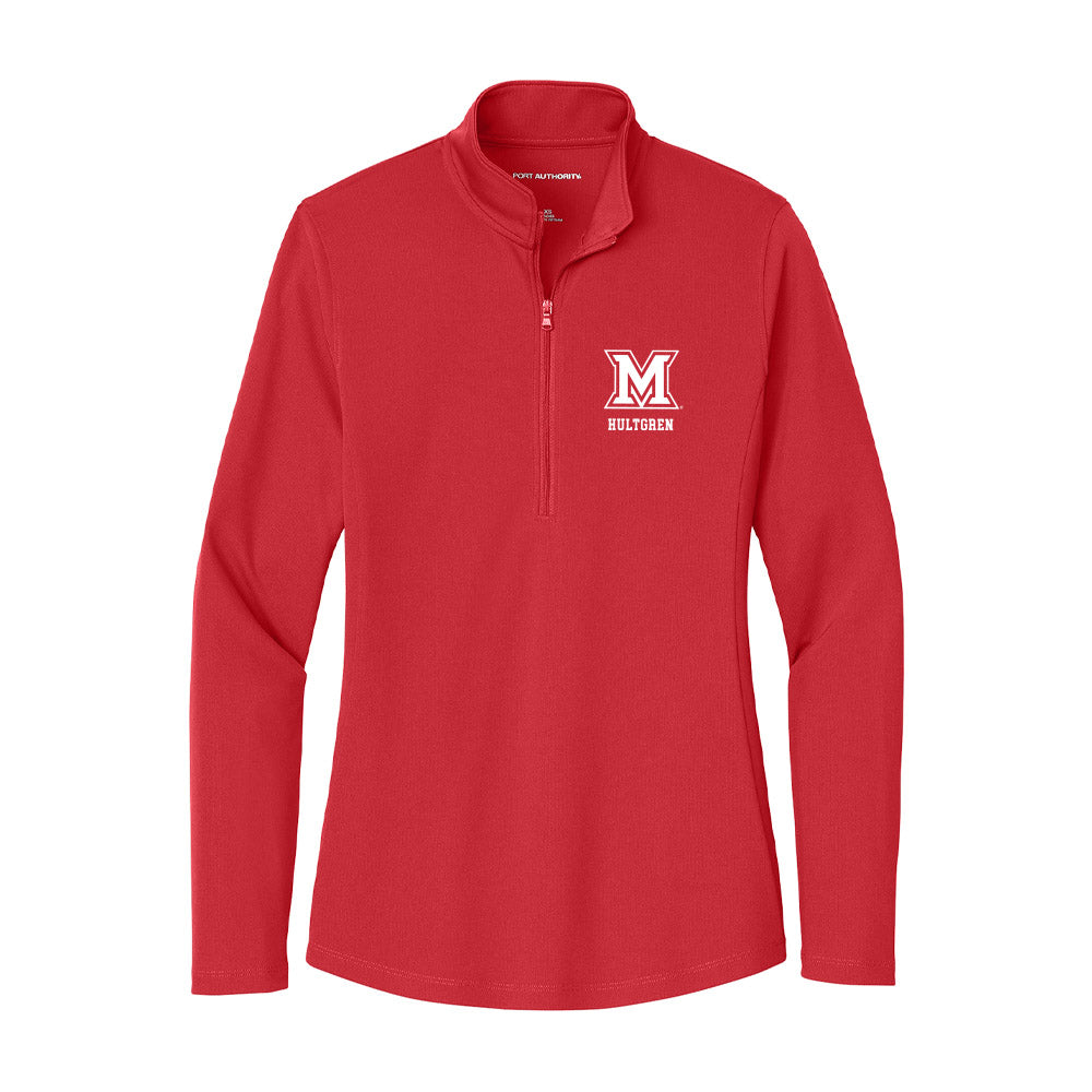 Miami of Ohio - NCAA Football : Zach Hultgren - Women's Lightweight Quarter Zip Jacket-0