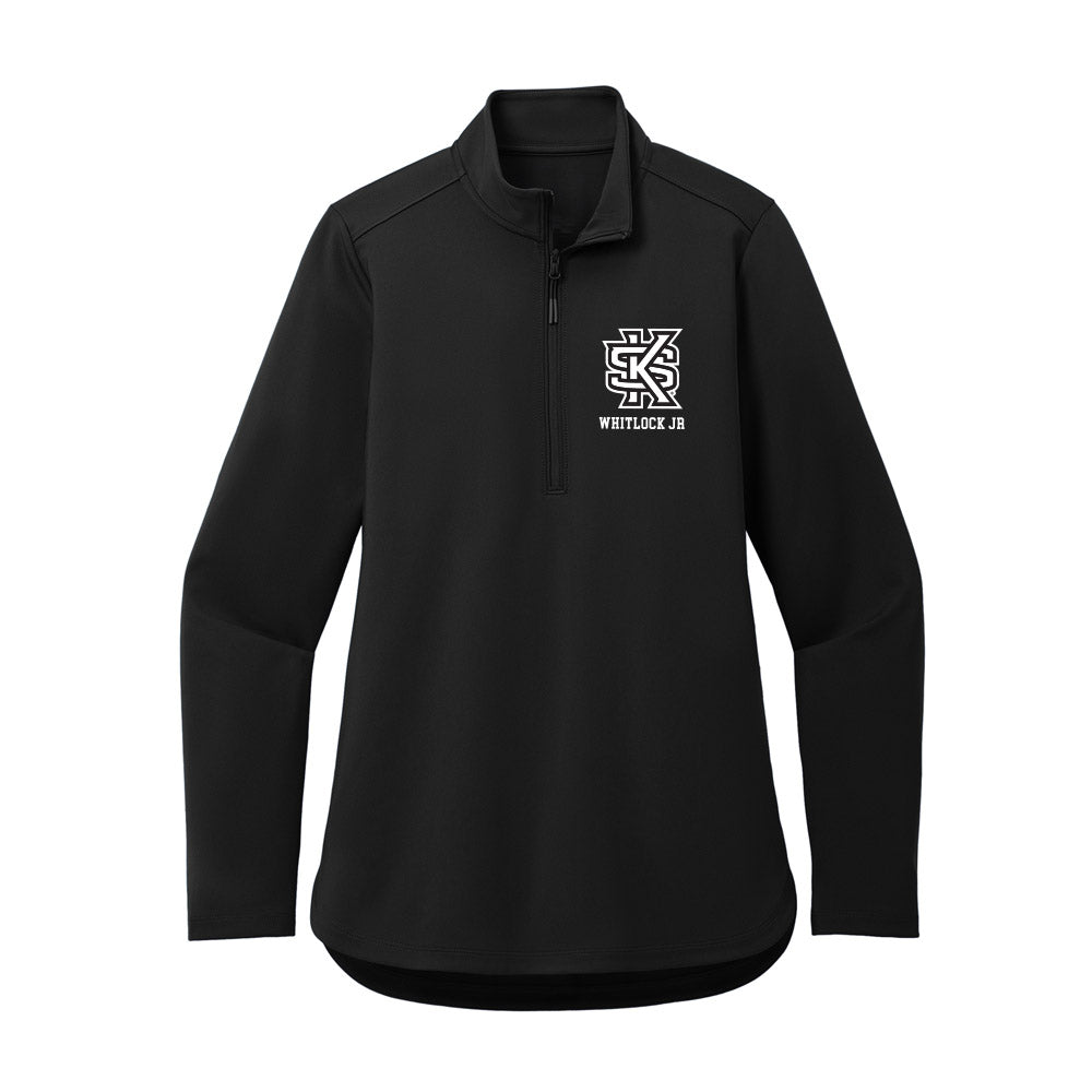 Kennesaw - NCAA Men's Basketball : Marcus Whitlock Jr - Women's Premium Quarter Zip Jacket-0