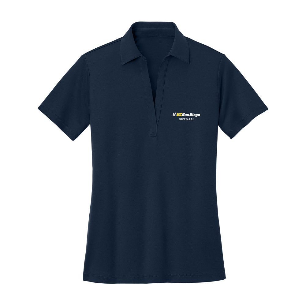 UCSD - NCAA Women's Rowing : Audrey Ricciardi - Women's Activewear Polo Shirt-0