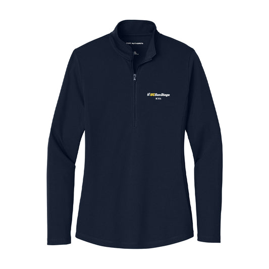 UCSD - NCAA Men's Water Polo : Orlando Mina - Women's Lightweight Quarter Zip Jacket-0