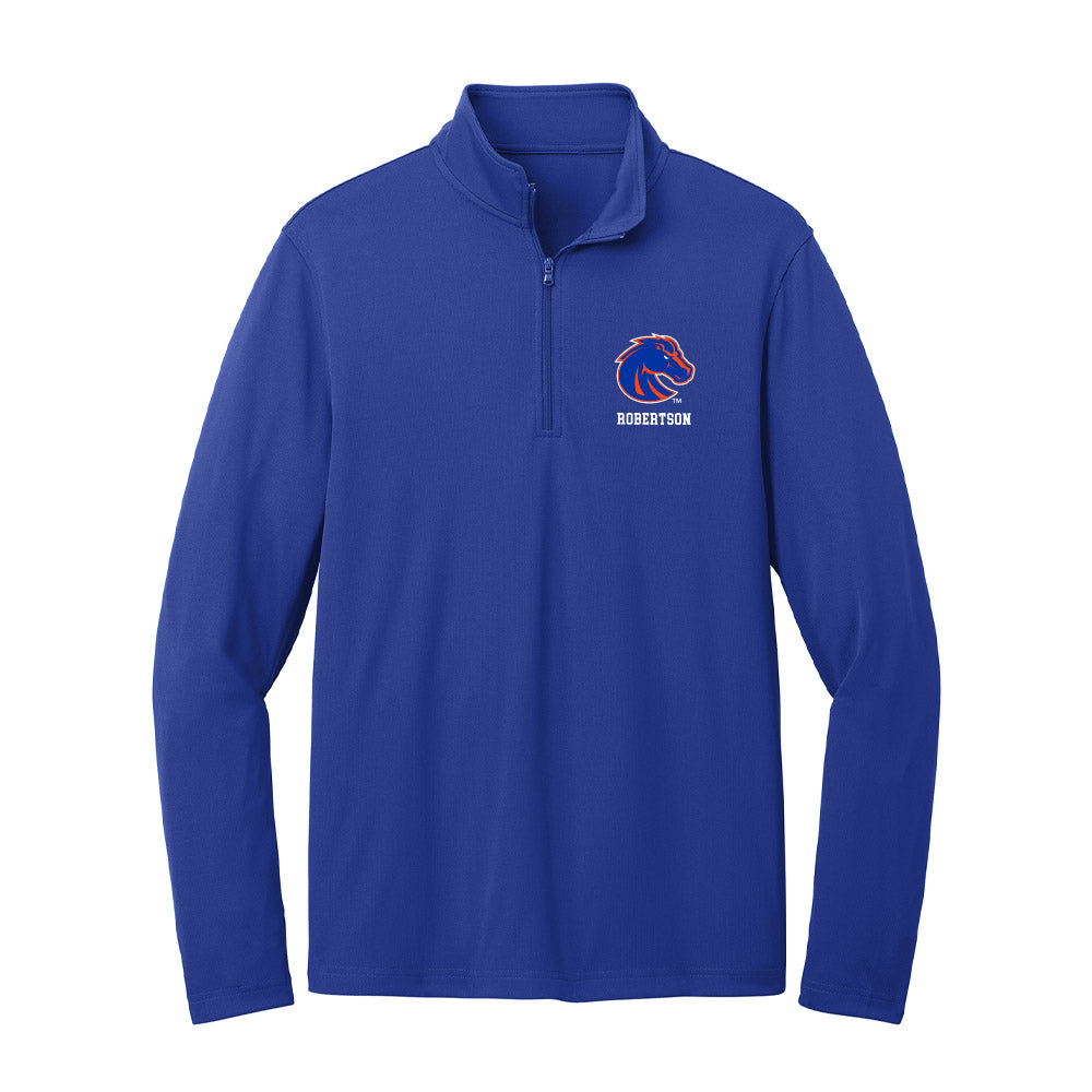 Boise State - NCAA Women's Track & Field : Kaiya Robertson - Lightweight Quarter Zip Jacket-0