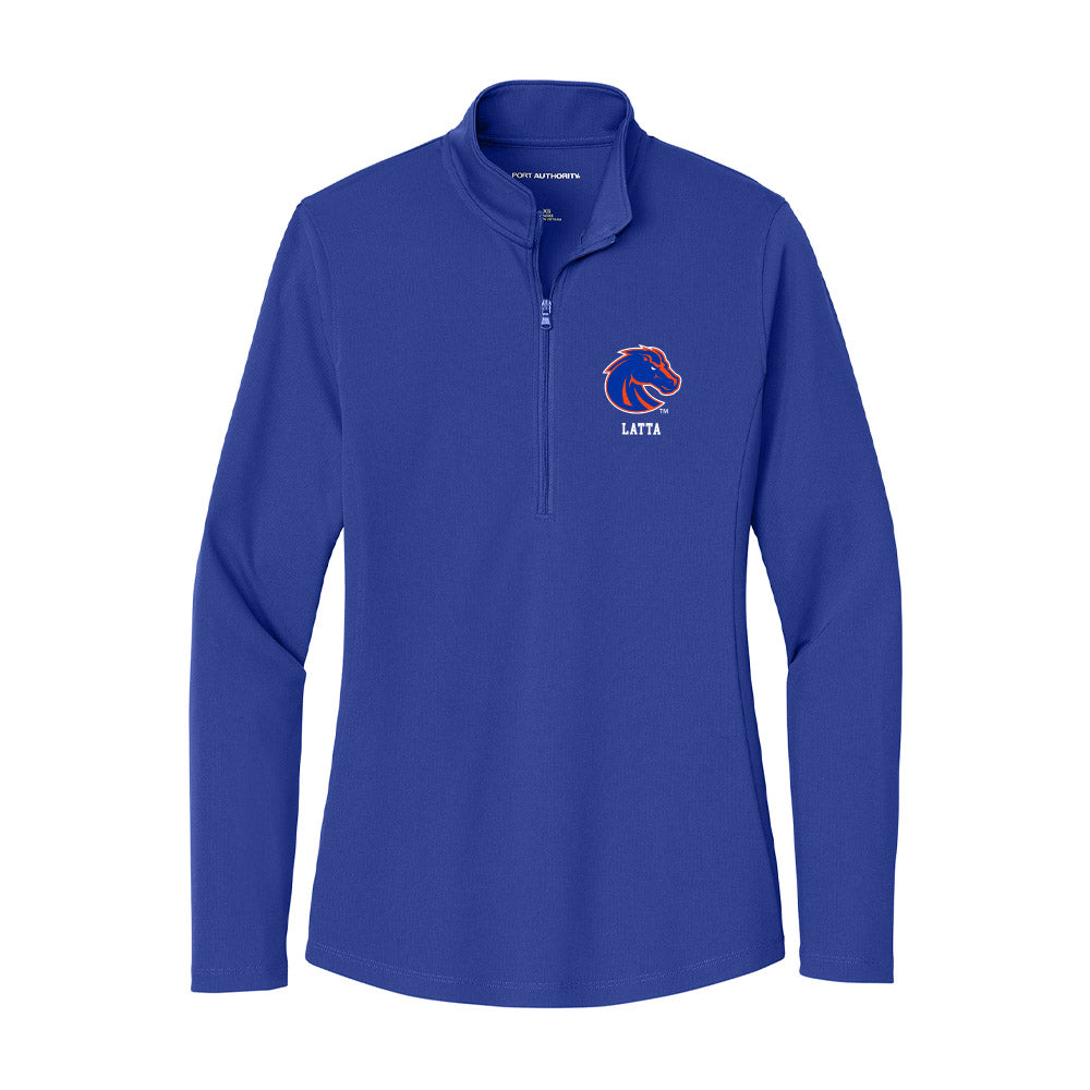 Boise State - NCAA Women's Basketball : Carlie Latta - Women's Lightweight Quarter Zip Jacket-0