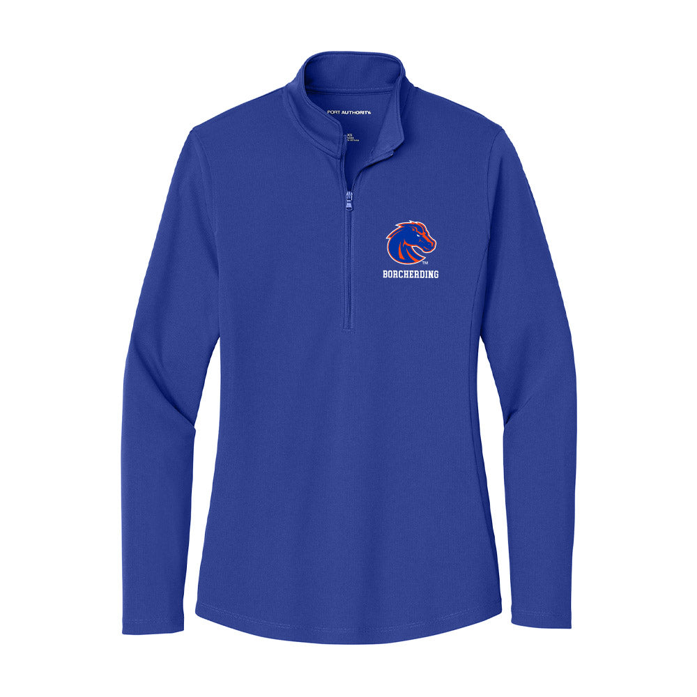 Boise State - NCAA Women's Basketball : Mason Borcherding - Women's Lightweight Quarter Zip Jacket-0