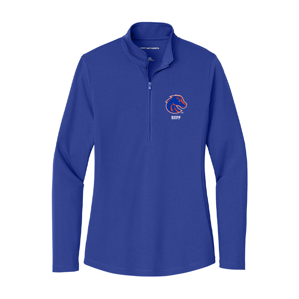 Boise State - NCAA Football : Rowan Rupp - Women's Lightweight Quarter Zip Jacket-0