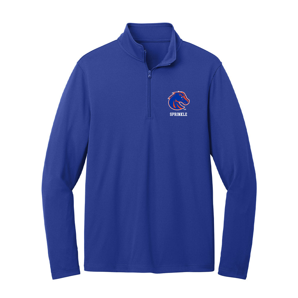 Boise State - NCAA Women's Soccer : Emerson Sprinkle - Lightweight Quarter Zip Jacket-0