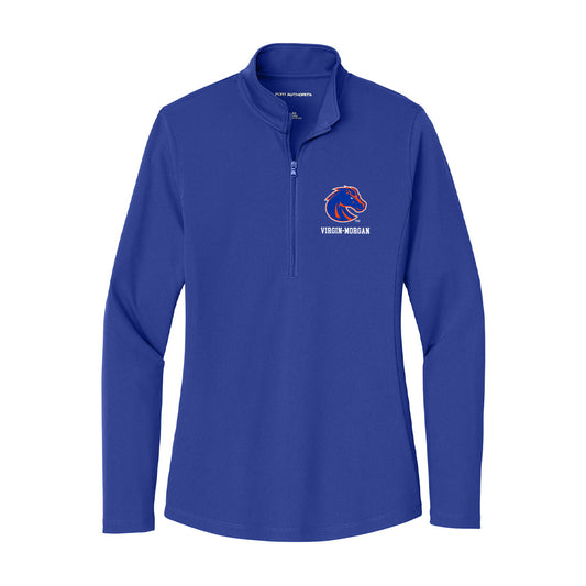 Boise State - NCAA Football : Jayden Virgin-Morgan - Women's Lightweight Quarter Zip Jacket-0