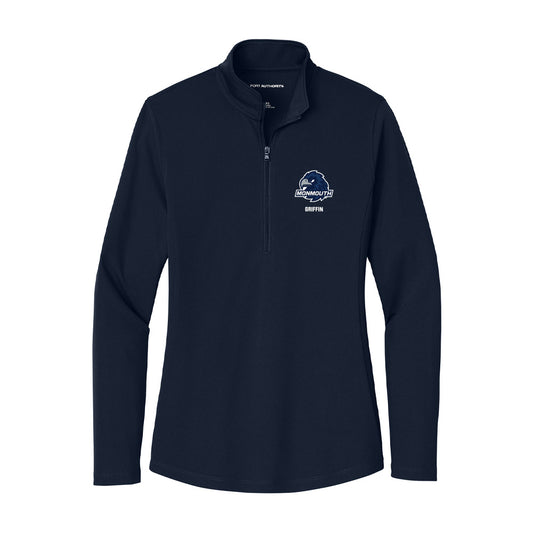 Monmouth - NCAA Football : Justin Griffin - Women's Lightweight Quarter Zip Jacket-0