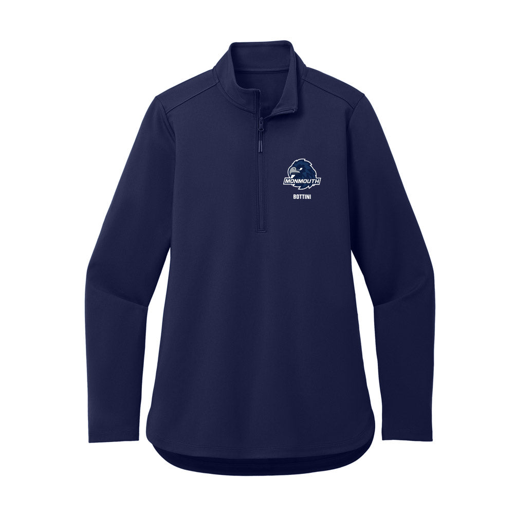Monmouth - NCAA Men's Soccer : Jasen Bottini - Women's Premium Quarter Zip Jacket-0