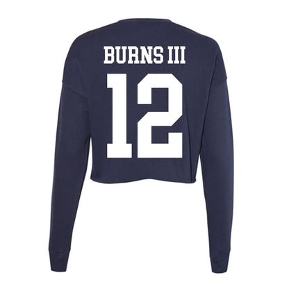 Kent State - NCAA Football : Lionel Burns III - Women's Cropped Crew Fleece-1