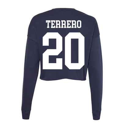 Kent State - NCAA Football : Rafael Terrero - Women's Cropped Crew Fleece-1