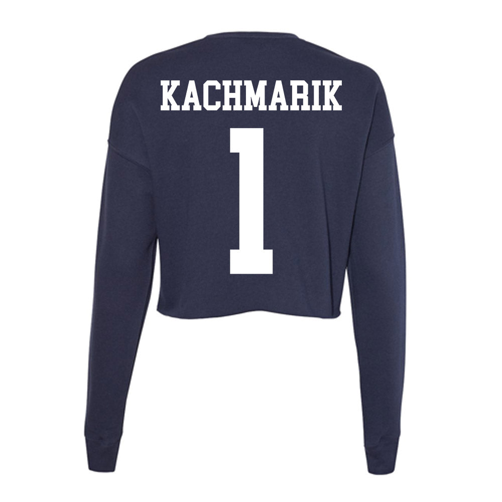 Kent State - NCAA Women's Volleyball : Maggie Kachmarik - Women's Cropped Crew Fleece-1