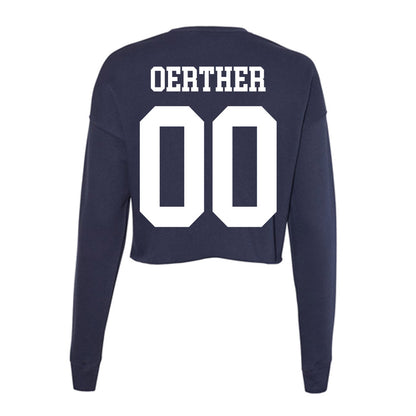 Kent State - NCAA Baseball : Drew Oerther - Women's Cropped Crew Fleece-1