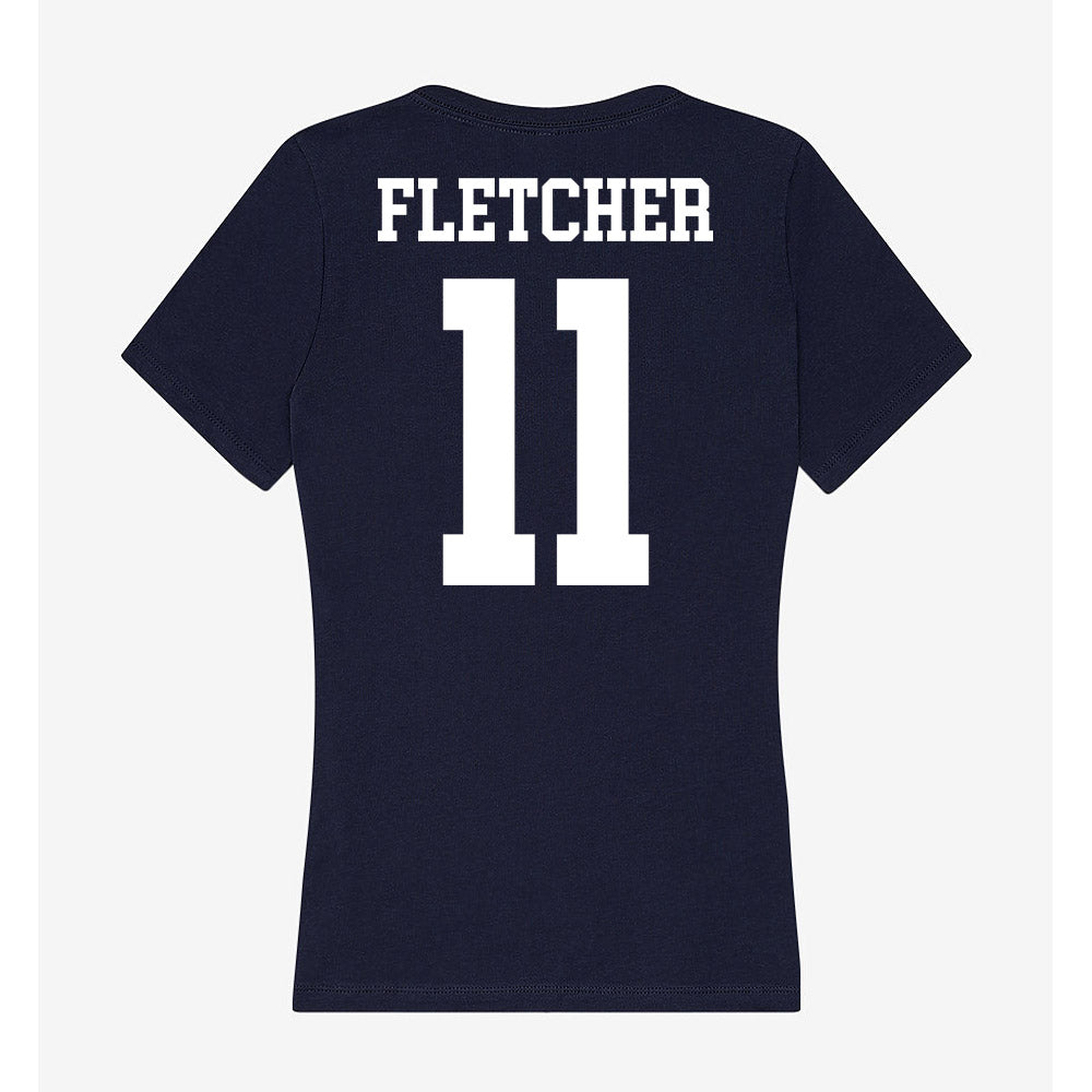 Kent State - NCAA Football : ZyAire Fletcher - Women's V-Neck T-Shirt-1