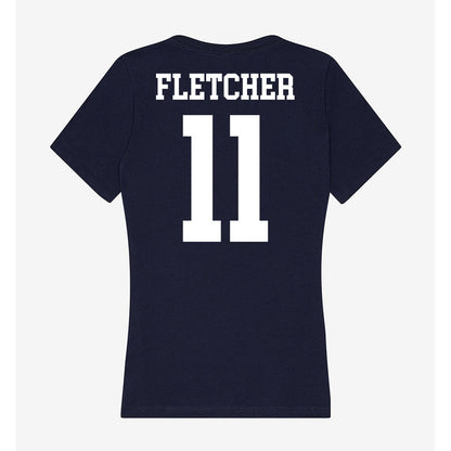 Kent State - NCAA Football : ZyAire Fletcher - Women's V-Neck T-Shirt-1