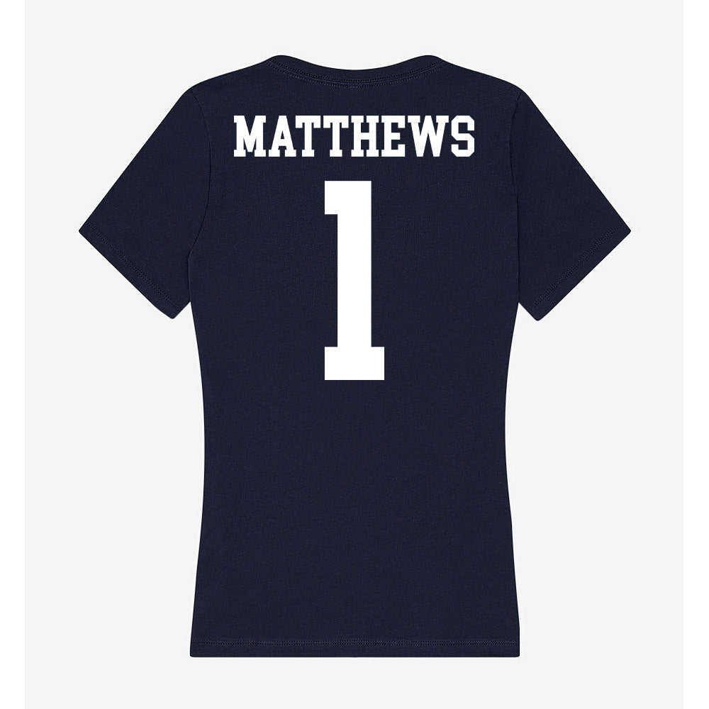 Kent State - NCAA Baseball : Luke Matthews - Women's V-Neck T-Shirt-1