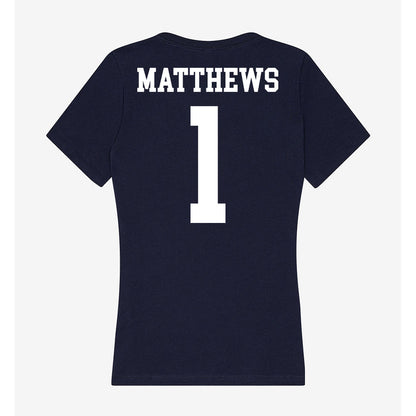 Kent State - NCAA Baseball : Luke Matthews - Women's V-Neck T-Shirt-1
