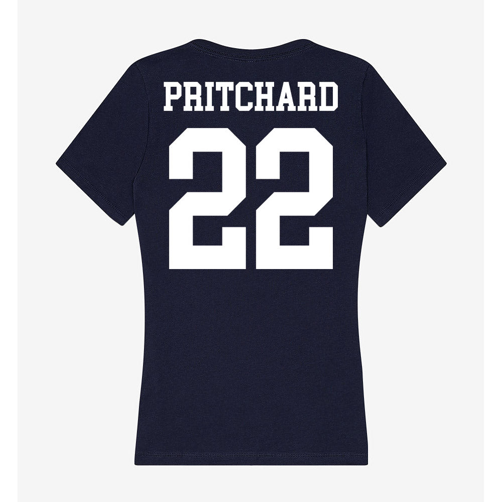 Kent State - NCAA Football : Davion Pritchard - Women's V-Neck T-Shirt-1