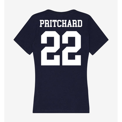 Kent State - NCAA Football : Davion Pritchard - Women's V-Neck T-Shirt-1