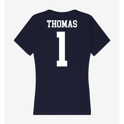 Kent State - NCAA Women's Basketball : Tatiana Thomas - Women's V-Neck T-Shirt-1