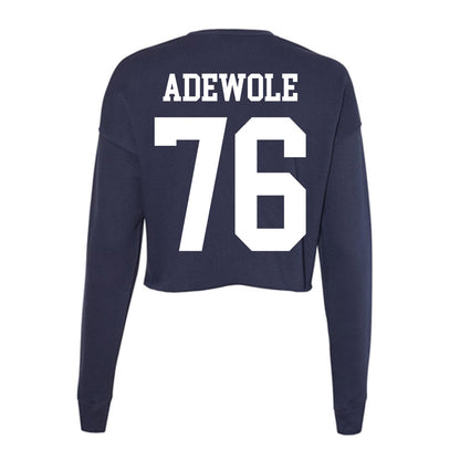 Kent State - NCAA Football : Mofe Adewole - Women's Cropped Crew Fleece-1