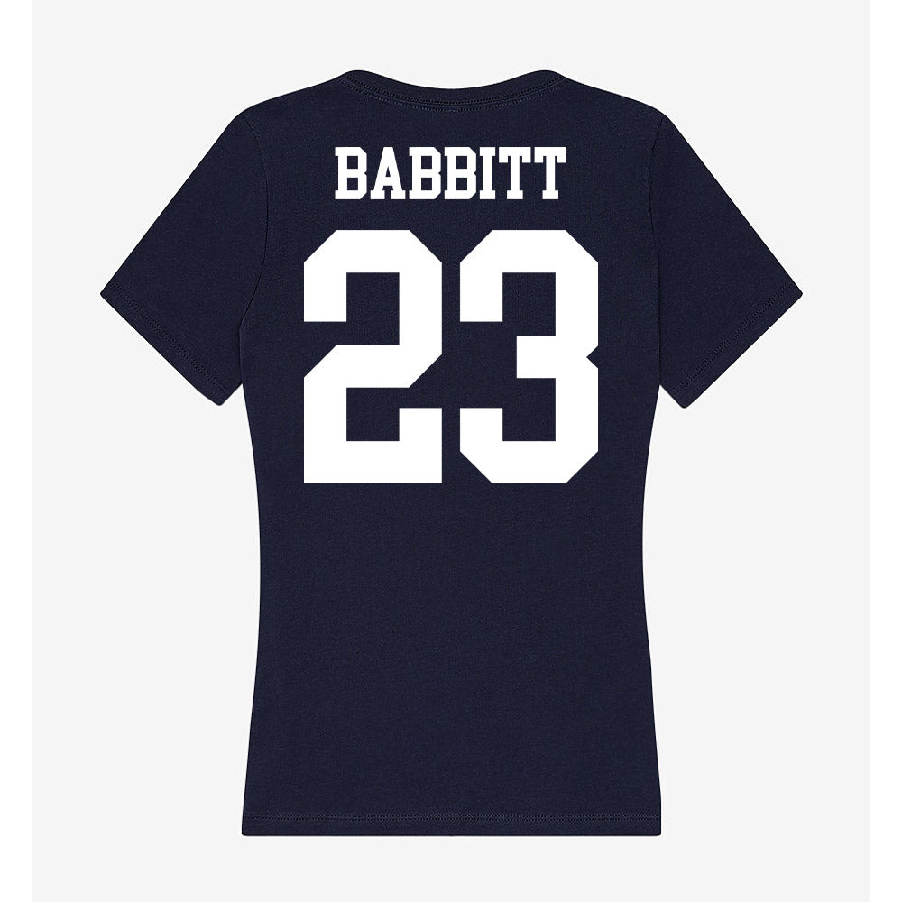 Kent State - NCAA Women's Basketball : Mya Babbitt - Women's V-Neck T-Shirt-1
