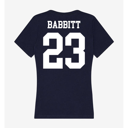 Kent State - NCAA Women's Basketball : Mya Babbitt - Women's V-Neck T-Shirt-1