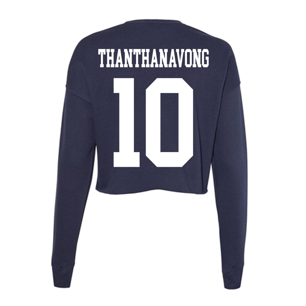 Kent State - NCAA Football : Ethan Thanthanavong - Women's Cropped Crew Fleece-1