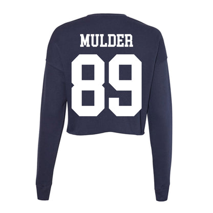 Kent State - NCAA Football : Terik Mulder - Women's Cropped Crew Fleece-1