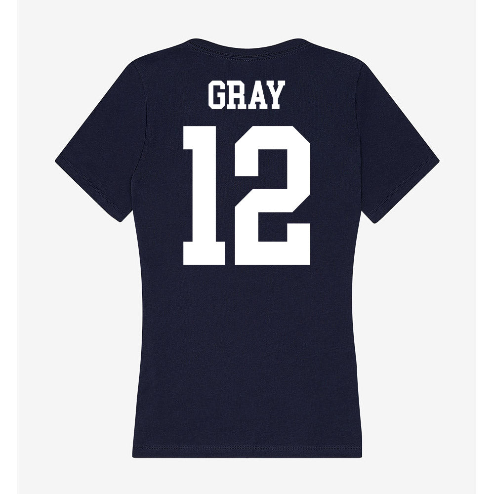 Kent State - NCAA Women's Basketball : Dionna Gray - Women's V-Neck T-Shirt-1