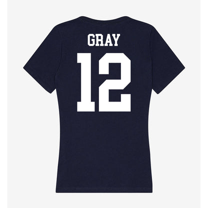 Kent State - NCAA Women's Basketball : Dionna Gray - Women's V-Neck T-Shirt-1