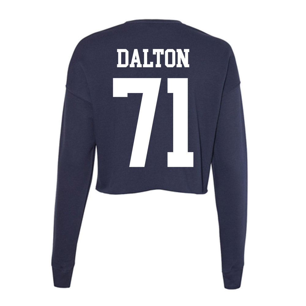 Kent State - NCAA Football : Liam Dalton - Women's Cropped Crew Fleece-1