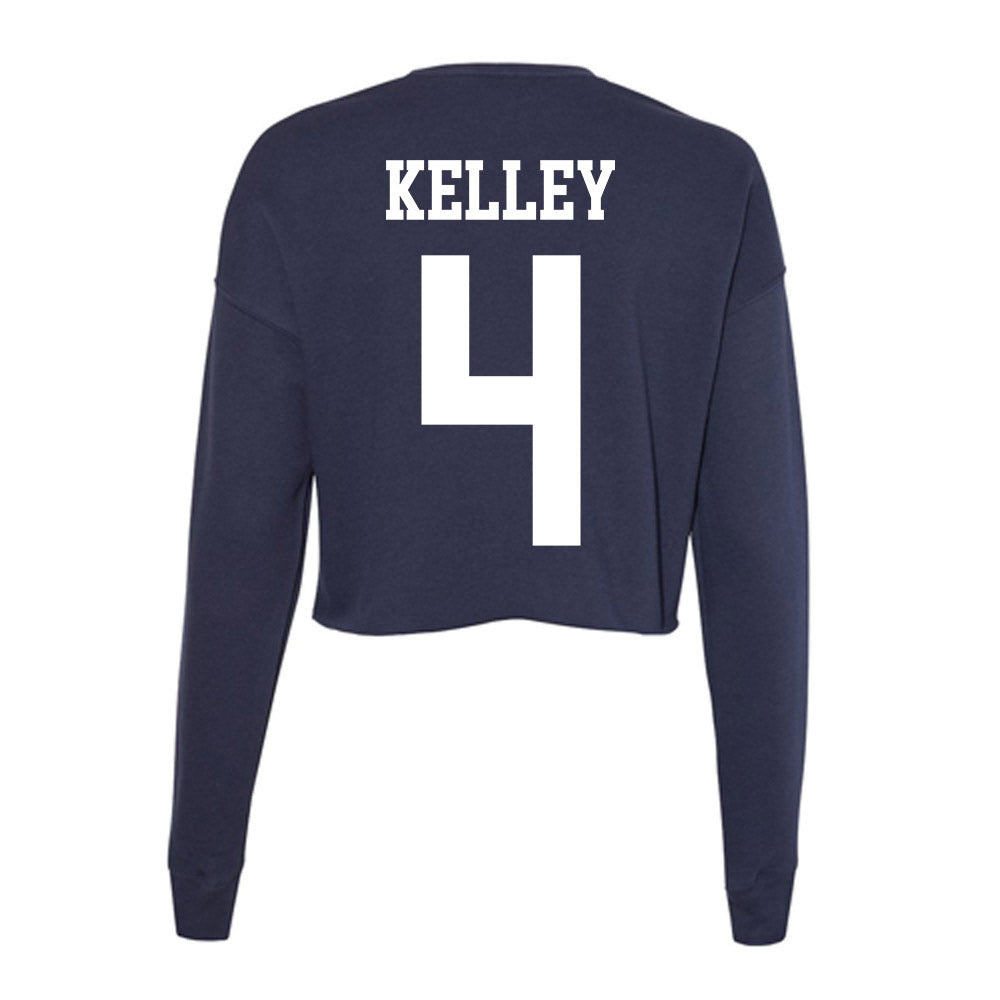 Kent State - NCAA Football : Jared Kelley - Women's Cropped Crew Fleece-1