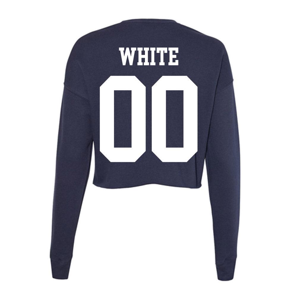 Kent State - NCAA Football : Brandon White - Women's Cropped Crew Fleece-1