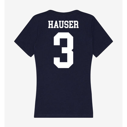 Kent State - NCAA Women's Basketball : Corynne Hauser - Women's V-Neck T-Shirt-1