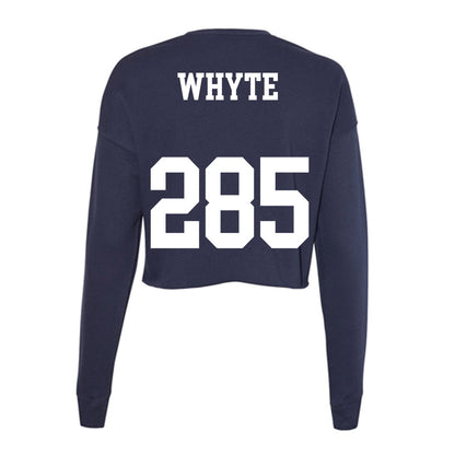 Kent State - NCAA Wrestling : Colin Whyte - Women's Cropped Crew Fleece-1