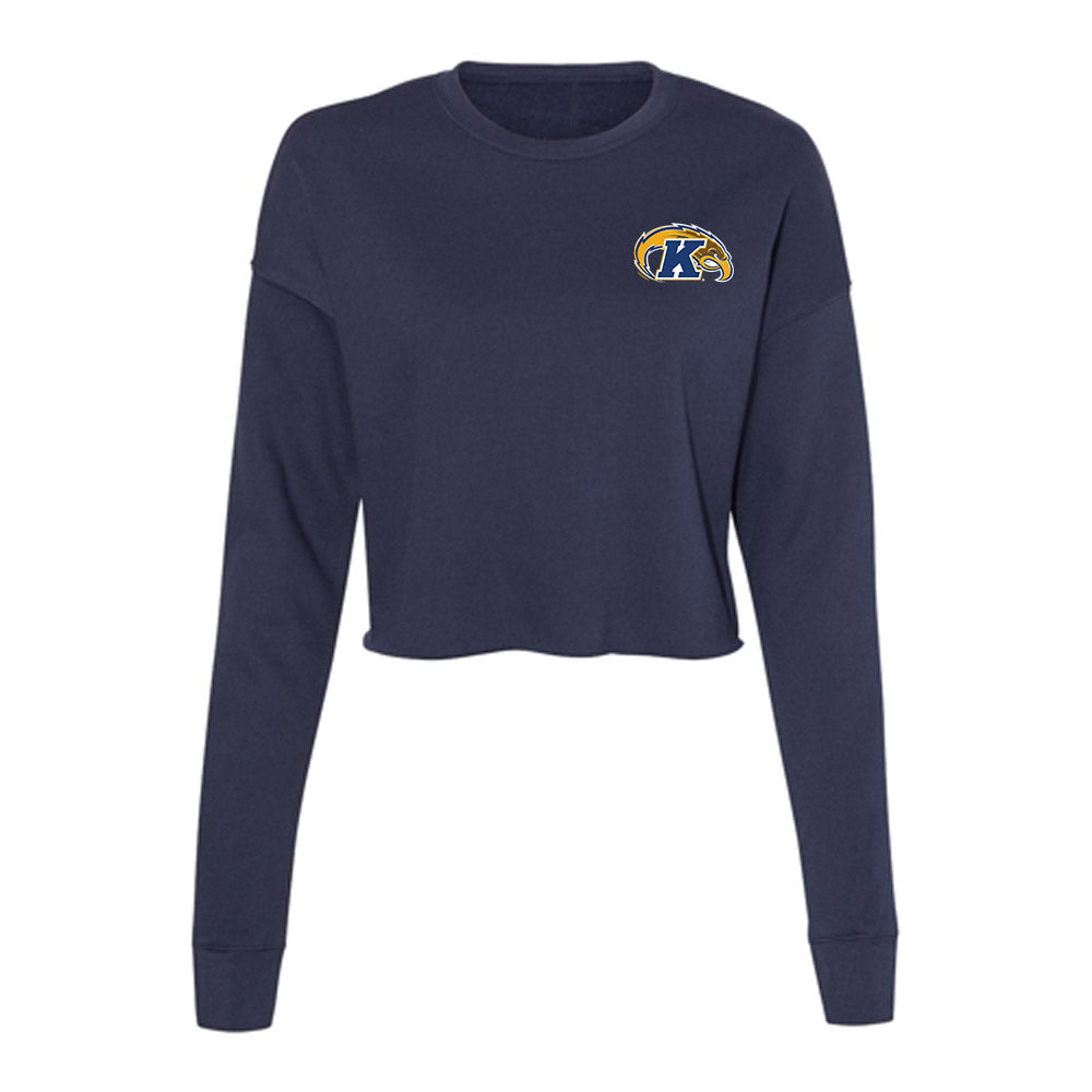 Kent State - NCAA Football : Jared Kelley - Women's Cropped Crew Fleece-0