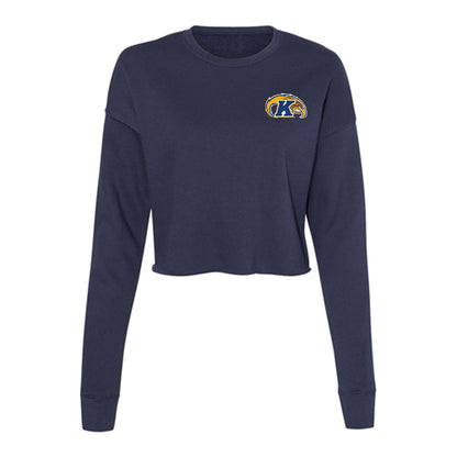 Kent State - NCAA Football : Jared Kelley - Women's Cropped Crew Fleece-0