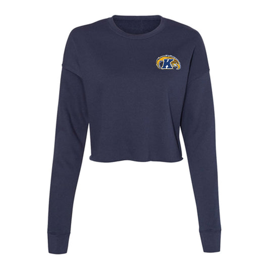 Kent State - NCAA Women's Basketball : Lauren Bain - Women's Cropped Crew Fleece-0