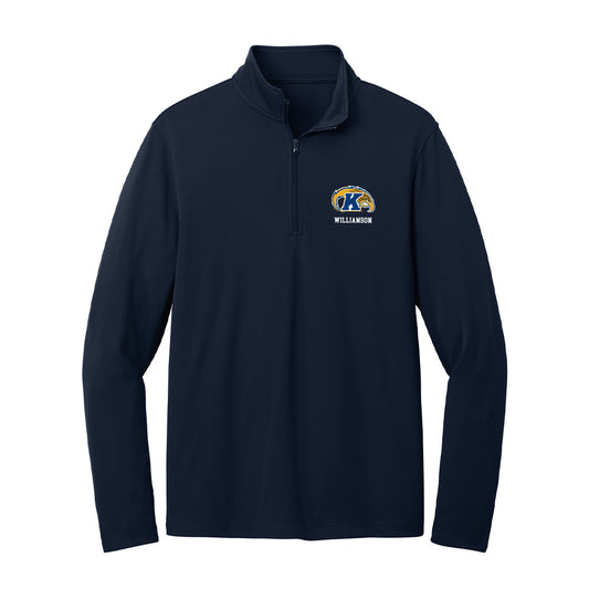 Kent State - NCAA Men's Basketball : Jahari Williamson - Lightweight Quarter Zip Jacket-0