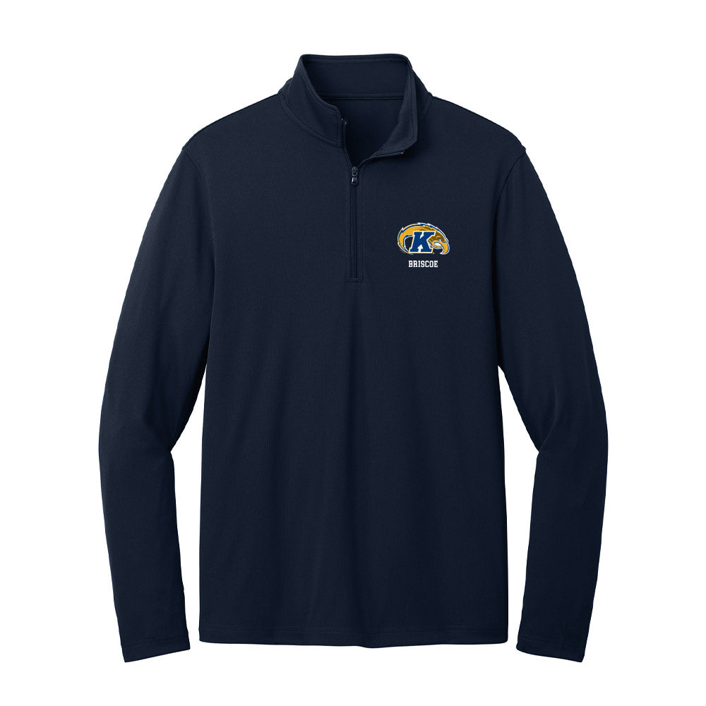Kent State - NCAA Men's Basketball : Dezmon Briscoe - Lightweight Quarter Zip Jacket-0