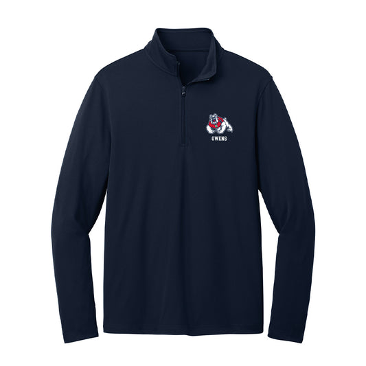 Fresno State - NCAA Football : Xavier Owens - Lightweight Quarter Zip Jacket-0