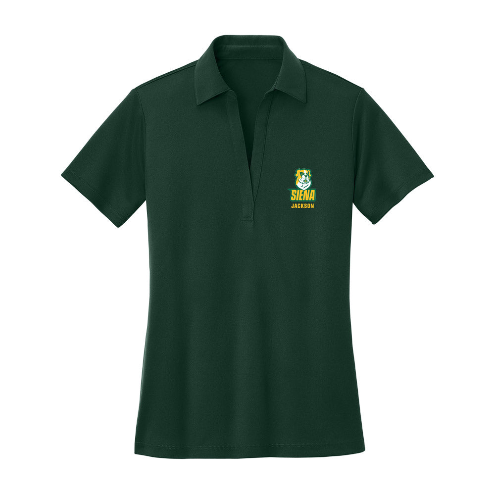 Siena - NCAA Men's Basketball : Marcus Jackson - Women's Activewear Polo Shirt-0