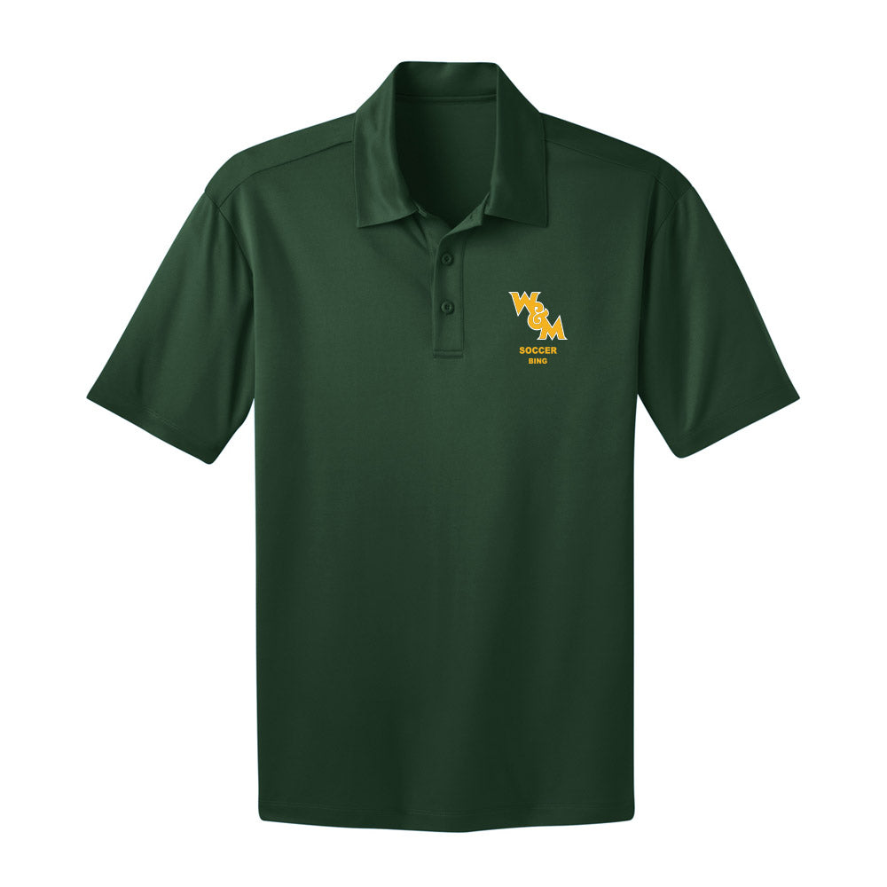 William & Mary - NCAA Men's Soccer : Chandler Bing - Activewear Polo Shirt-0