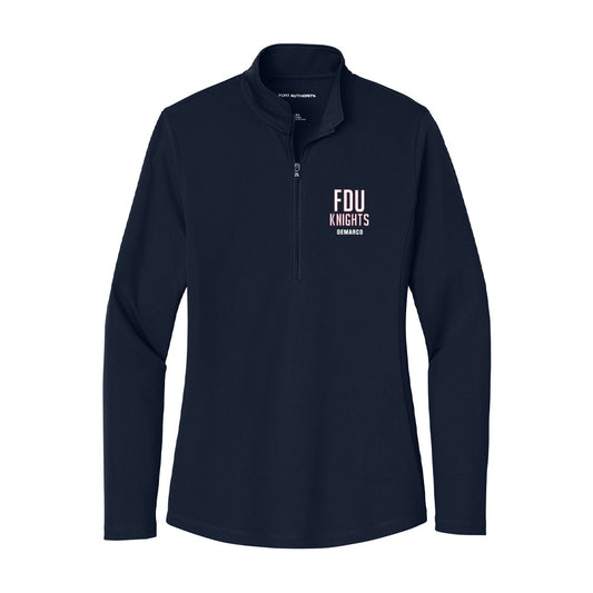 FDU - NCAA Baseball : Jason DeMarco - Women's Lightweight Quarter Zip Jacket-0
