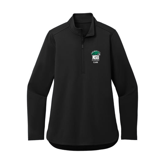 Northeastern State - NCAA Men's Basketball : Chase Clark - Women's Premium Quarter Zip Jacket-0