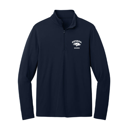 Nevada - NCAA Women's Volleyball : Masyn Navarro - Lightweight Quarter Zip Jacket-0