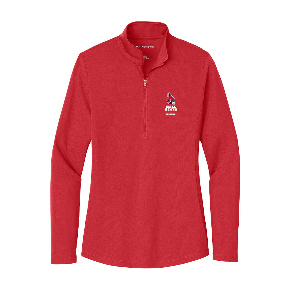 Ball State - NCAA Softball : Jordyn Thurman - Women's Lightweight Quarter Zip Jacket-0
