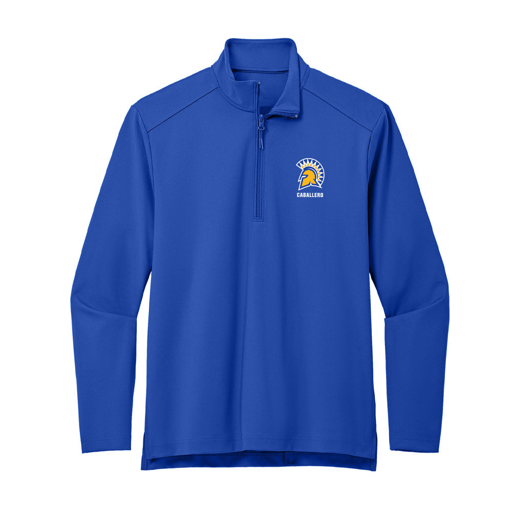 SJSU - NCAA Baseball : Rocco Caballero - Premium Quarter Zip Jacket-0