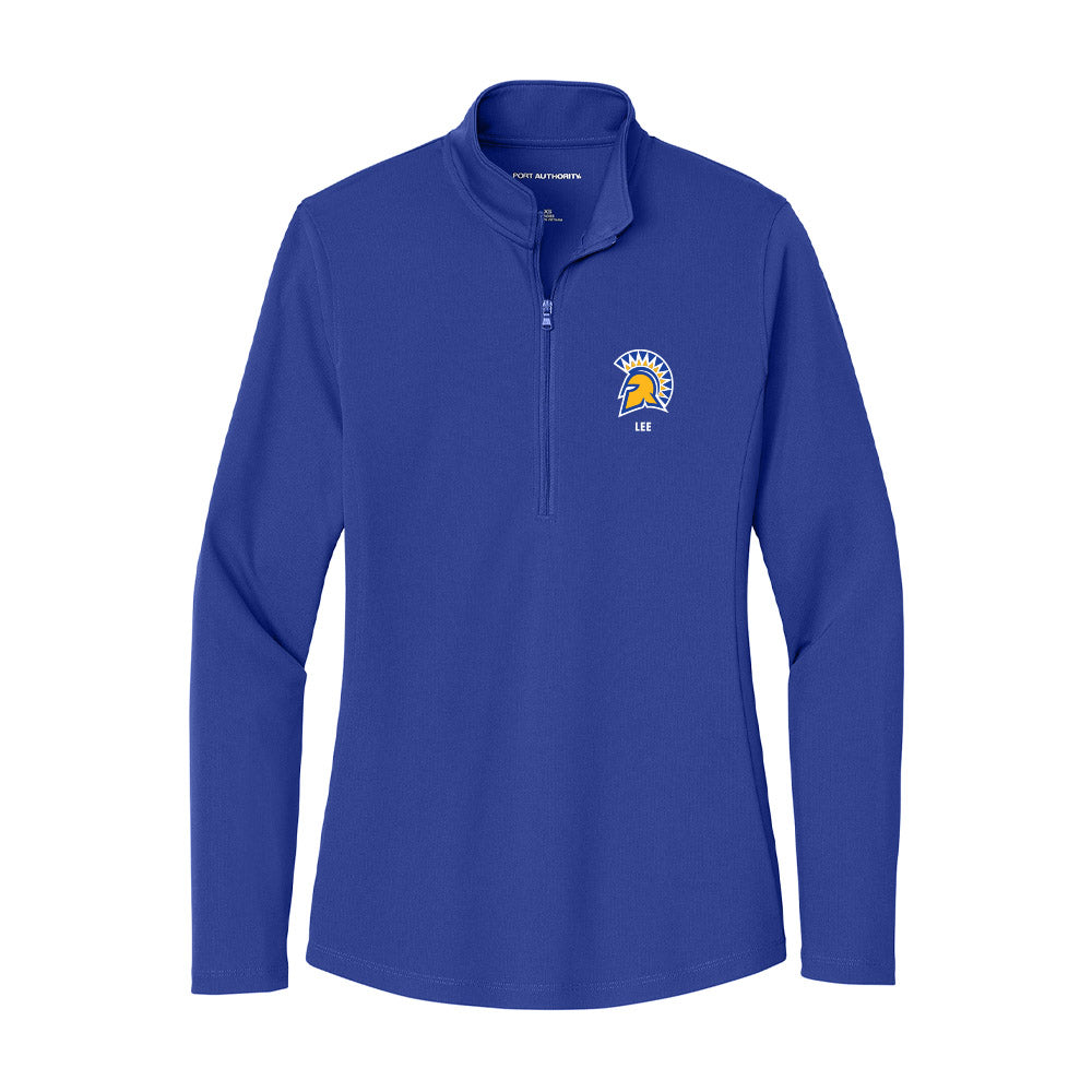 SJSU - NCAA Football : CJ Lee - Women's Lightweight Quarter Zip Jacket-0